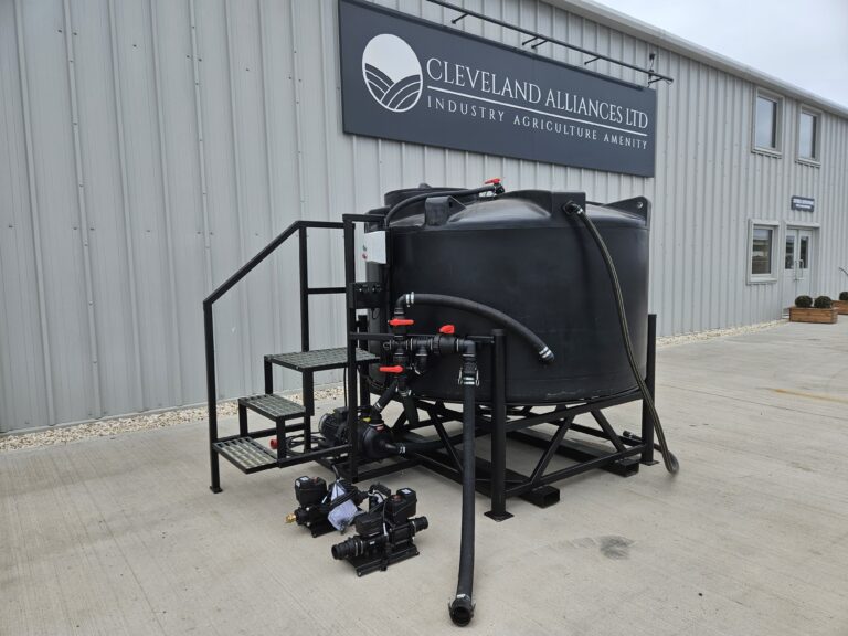 Cleveland ProMix 3000 chemical mixing station outside the Cleveland Alliances building